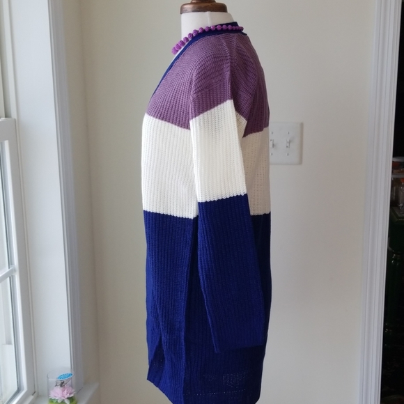 Evelyn Taylor Color Block Cardigan - Picture 3 of 8